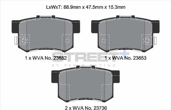 PAGID Racing T8034SP2001 - Kit de plaquettes de frein, frein à disque cwaw.fr