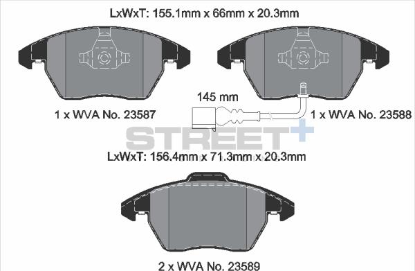 PAGID Racing T8033SP2001 - Kit de plaquettes de frein, frein à disque cwaw.fr