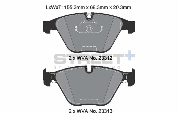 PAGID Racing T8024SP2001 - Kit de plaquettes de frein, frein à disque cwaw.fr