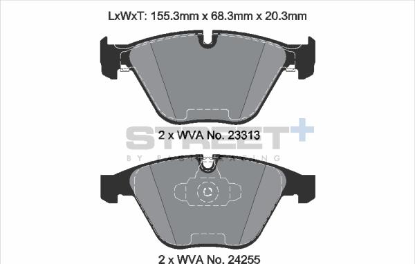 PAGID Racing T8025SP2001 - Kit de plaquettes de frein, frein à disque cwaw.fr