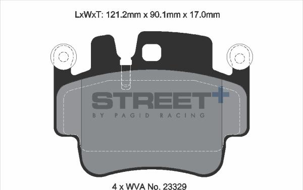 PAGID Racing T8028SP2001 - Kit de plaquettes de frein, frein à disque cwaw.fr