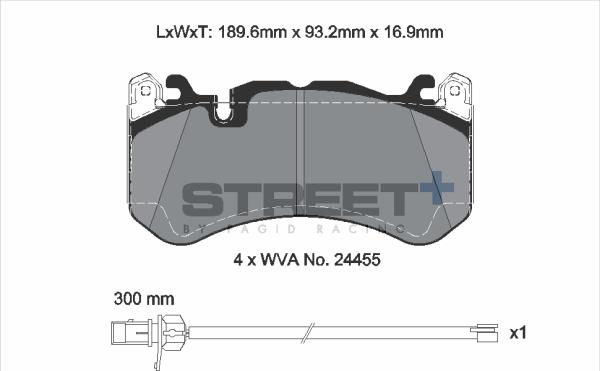 PAGID Racing T8073SP2001 - Kit de plaquettes de frein, frein à disque cwaw.fr