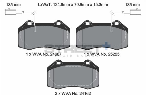 PAGID Racing T8190SP2001 - Kit de plaquettes de frein, frein à disque cwaw.fr