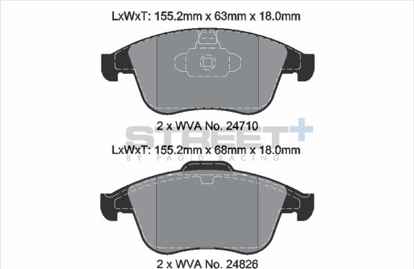 PAGID Racing T8191SP2001 - Kit de plaquettes de frein, frein à disque cwaw.fr