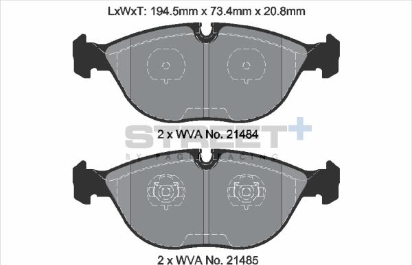 PAGID Racing T8156SP2001 - Kit de plaquettes de frein, frein à disque cwaw.fr