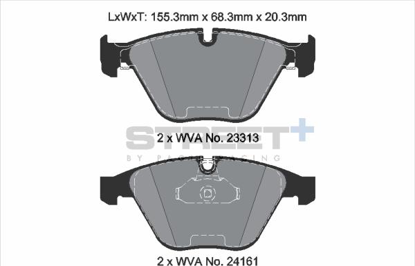 PAGID Racing T8169SP2001 - Kit de plaquettes de frein, frein à disque cwaw.fr