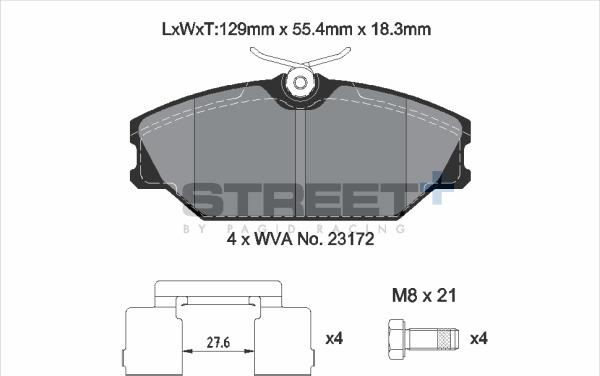 PAGID Racing T8165SP2001 - Kit de plaquettes de frein, frein à disque cwaw.fr