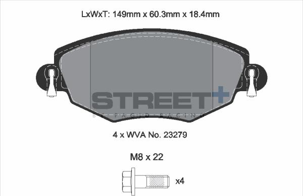 PAGID Racing T8167SP2001 - Kit de plaquettes de frein, frein à disque cwaw.fr