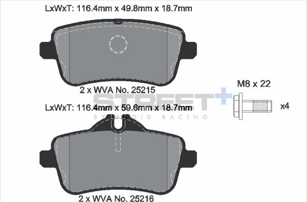 PAGID Racing T8115SP2001 - Kit de plaquettes de frein, frein à disque cwaw.fr