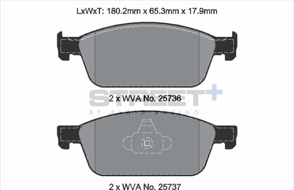 PAGID Racing T8125SP2001 - Kit de plaquettes de frein, frein à disque cwaw.fr