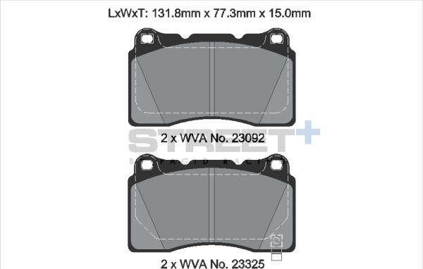 PAGID Racing T8300SP2001 - Kit de plaquettes de frein, frein à disque cwaw.fr