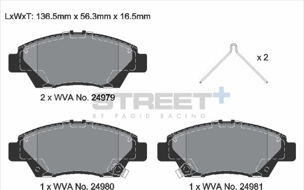 PAGID Racing T8310SP2001 - Kit de plaquettes de frein, frein à disque cwaw.fr