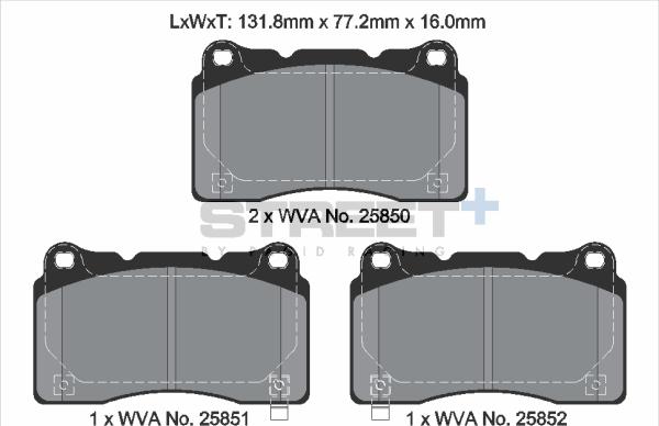 PAGID Racing T8200SP2001 - Kit de plaquettes de frein, frein à disque cwaw.fr