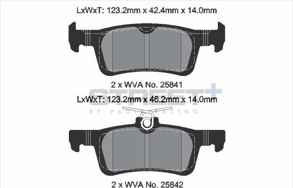 PAGID Racing T8235SP2001 - Kit de plaquettes de frein, frein à disque cwaw.fr