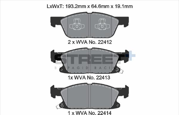 PAGID Racing T8236SP2001 - Kit de plaquettes de frein, frein à disque cwaw.fr