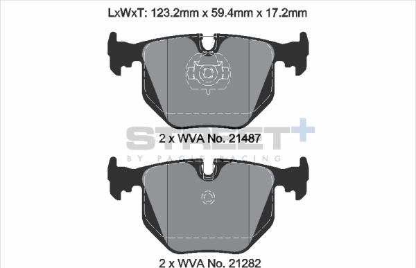 PAGID Racing T8223SP2001 - Kit de plaquettes de frein, frein à disque cwaw.fr