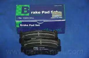 Parts-Mall PKC-016-S - Kit de plaquettes de frein, frein à disque cwaw.fr