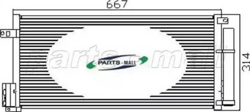 Parts-Mall PXNCX-025G - Condensateur, climatisation cwaw.fr