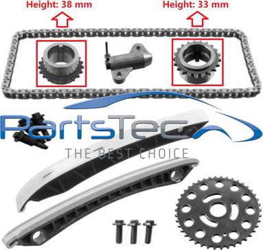 PartsTec PTA114-0077 - Kit de distribution par chaîne cwaw.fr