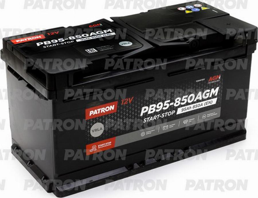 Patron PB95-850AGM - Batterie de démarrage cwaw.fr