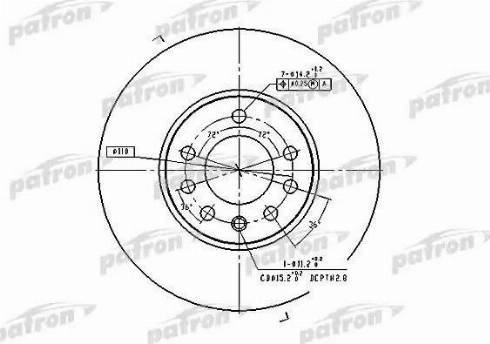 Patron PBD4048 - Disque de frein cwaw.fr