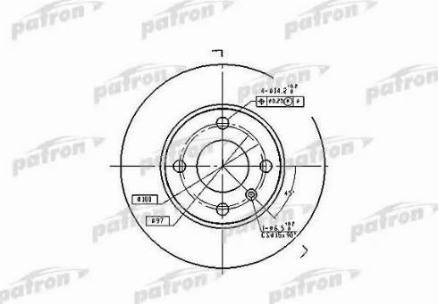 Patron PBD4050 - Disque de frein cwaw.fr