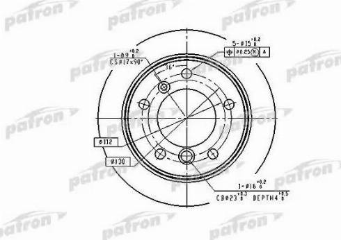 Patron PBD4087 - Disque de frein cwaw.fr