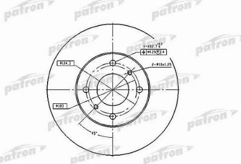 Patron PBD4169 - Disque de frein cwaw.fr