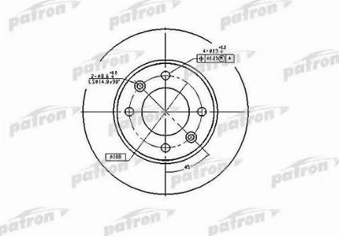 Patron PBD4185 - Disque de frein cwaw.fr