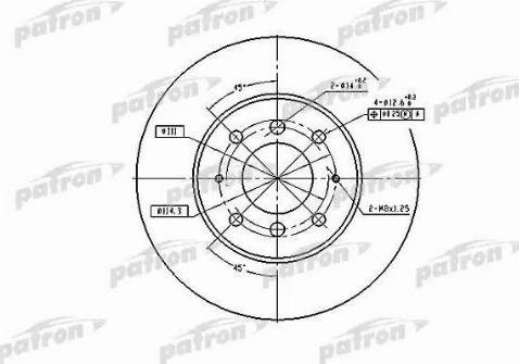 Patron PBD4345 - Disque de frein cwaw.fr