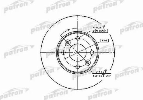 Patron PBD4364 - Disque de frein cwaw.fr