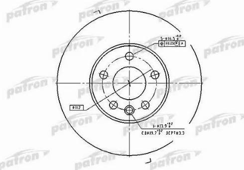 Patron PBD4323 - Disque de frein cwaw.fr