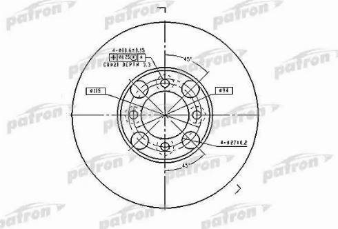 Patron PBD1998 - Disque de frein cwaw.fr