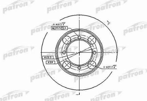 Patron PBD1428 - Disque de frein cwaw.fr