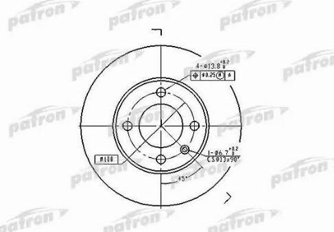 Patron PBD1516 - Disque de frein cwaw.fr