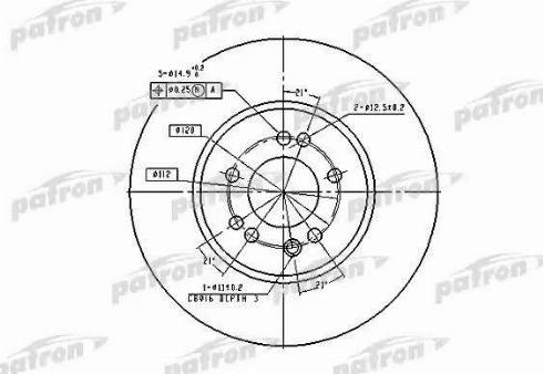 Patron PBD1585 - Disque de frein cwaw.fr