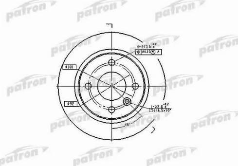 Patron PBD1696 - Disque de frein cwaw.fr