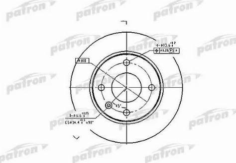 Patron PBD1649 - Disque de frein cwaw.fr