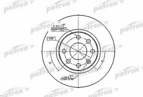 Patron PBD1624 - Disque de frein cwaw.fr