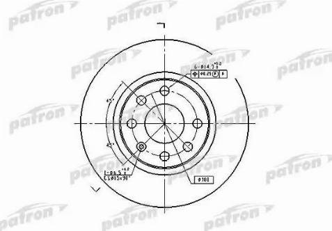 Patron PBD1625 - Disque de frein cwaw.fr