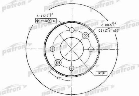 Patron PBD1016 - Disque de frein cwaw.fr