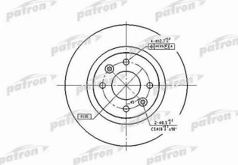 Patron PBD1017 - Disque de frein cwaw.fr