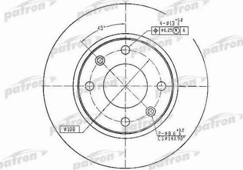 Patron PBD1221 - Disque de frein cwaw.fr