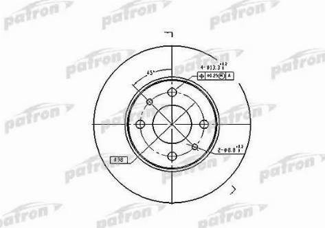 Patron PBD1745 - Disque de frein cwaw.fr