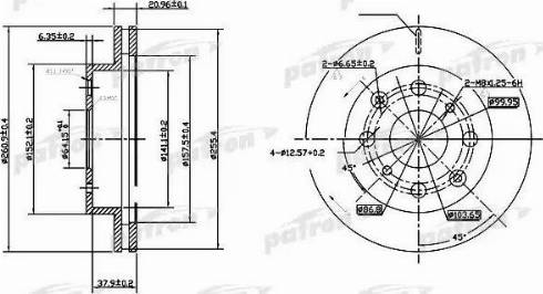 Patron PBD3021 - Disque de frein cwaw.fr