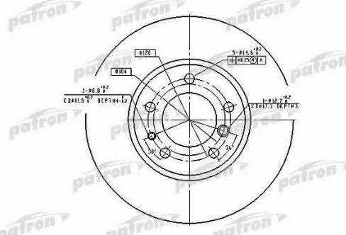 Patron PBD2556 - Disque de frein cwaw.fr