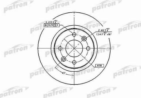 Patron PBD2586 - Disque de frein cwaw.fr