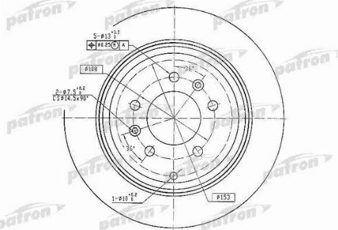 Patron PBD2582 - Disque de frein cwaw.fr