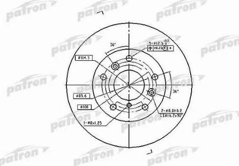 Patron PBD2571 - Disque de frein cwaw.fr