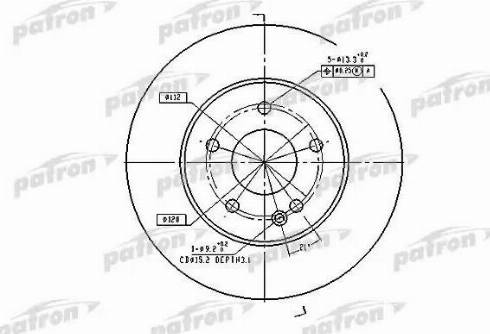 Patron PBD2654 - Disque de frein cwaw.fr